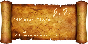 Jászai Ilona névjegykártya
